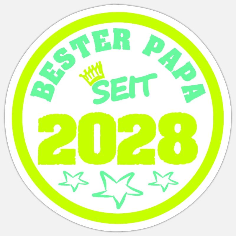 Daddy 2028 - Sticker size S (10 x 10 cm) - white matte