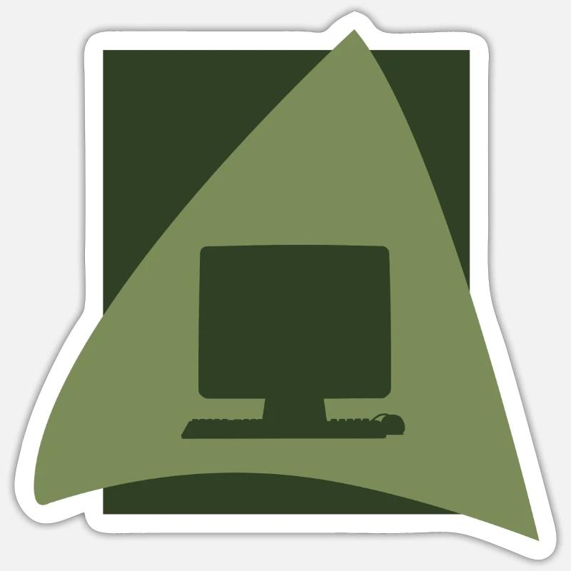 PC Informatics Internet - Sticker size S (10 x 10 cm) - white matte