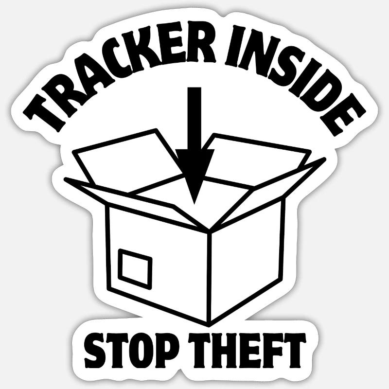 Security, Parcel Lock, Inside Tracker Sticker size S (10 x 10 cm)