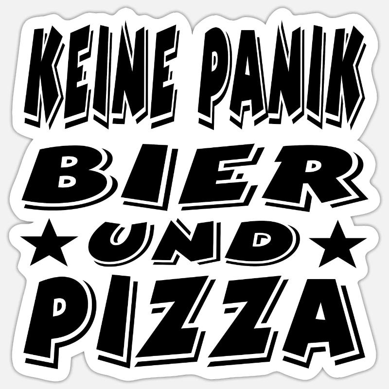 Bier - Sticker Größe S (10 x 10 cm) - Mattweiß