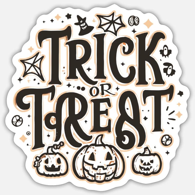 Trick or Treat Süßes oder Saures Sticker size S (10 x 10 cm)