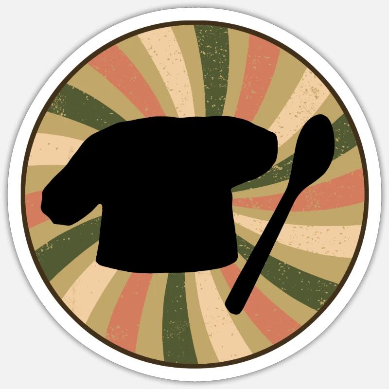 Baking Muffin - Sticker size S (10 x 10 cm) - white matte