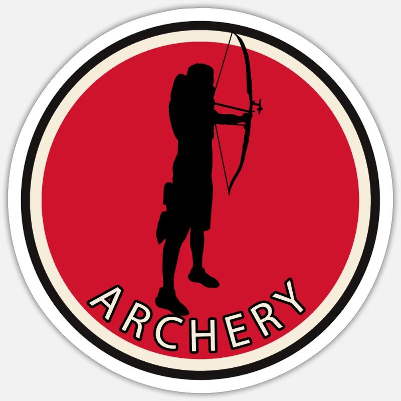 Bow Archer Sticker size S (10 x 10 cm)
