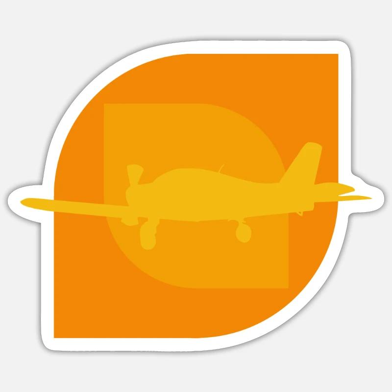 Aérospatial Flyer Flying - Sticker taille S (10 x 10 cm) - blanc mat