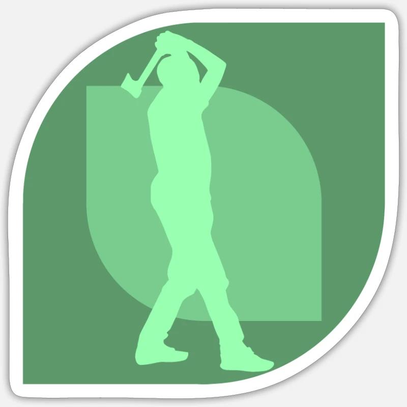 Axtwerfen Axtwerfen Axe Throwing - Sticker Größe S (10 x 10 cm) - Mattweiß