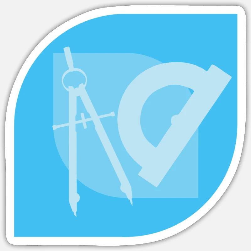Architect Engineer Architecture - Sticker size S (10 x 10 cm) - white matte
