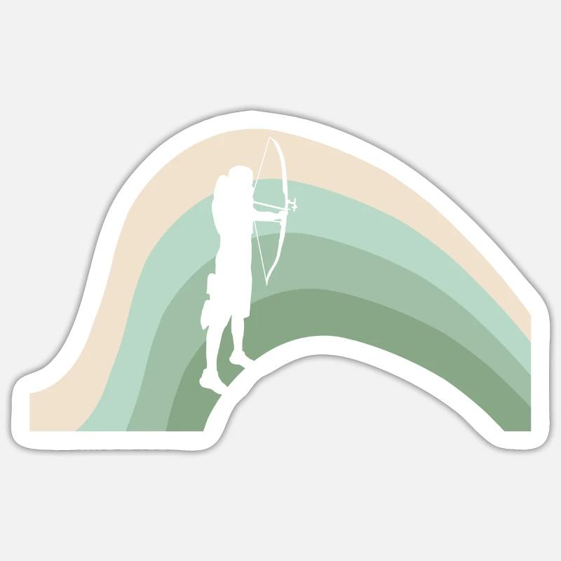 Archer Bow Sticker size S (10 x 10 cm)