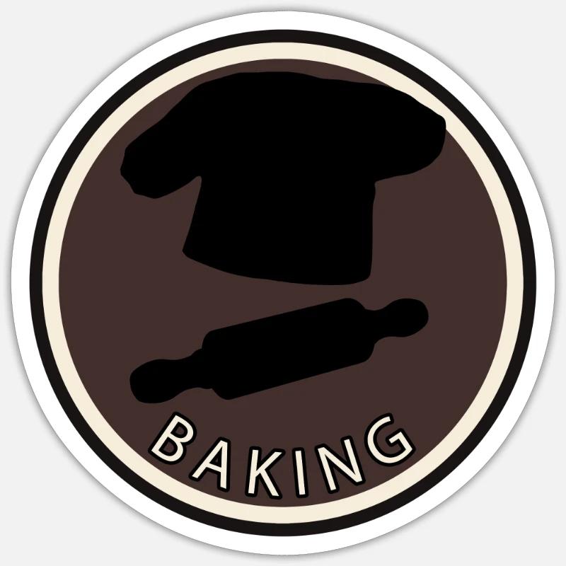Cake Baking Cupcake Sticker size S (10 x 10 cm)