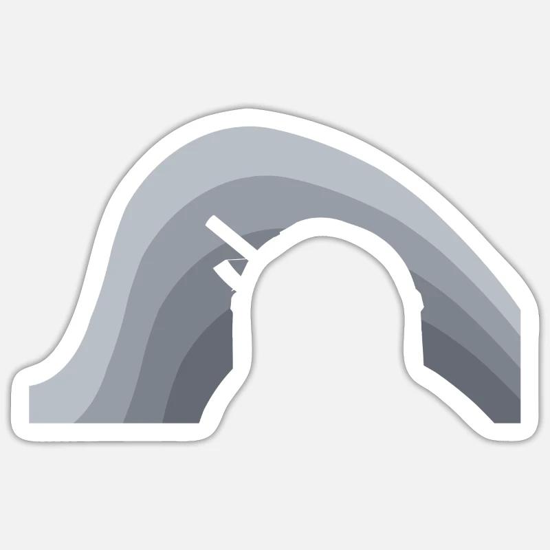 Physicien Astrophysicien Physicien - Sticker taille S (10 x 10 cm) - blanc mat