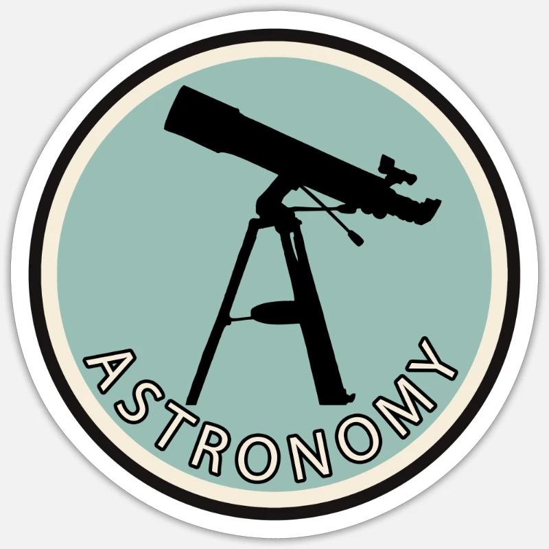Physicist Celestial Bodies - Sticker size S (10 x 10 cm) - white matte