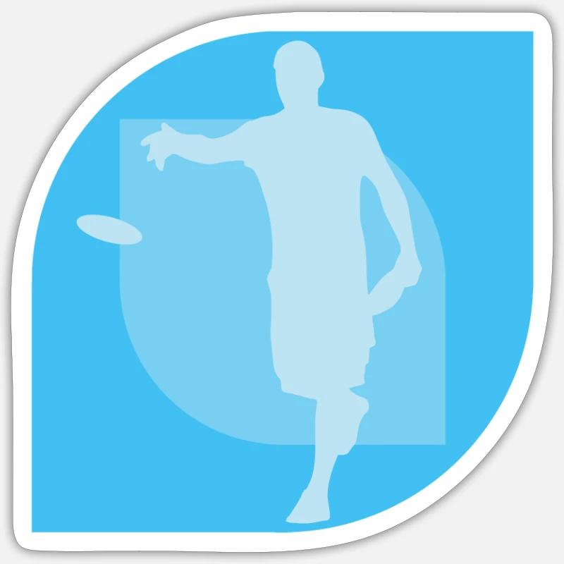 Disc Disc Disc Golf Player Sticker size S (10 x 10 cm)