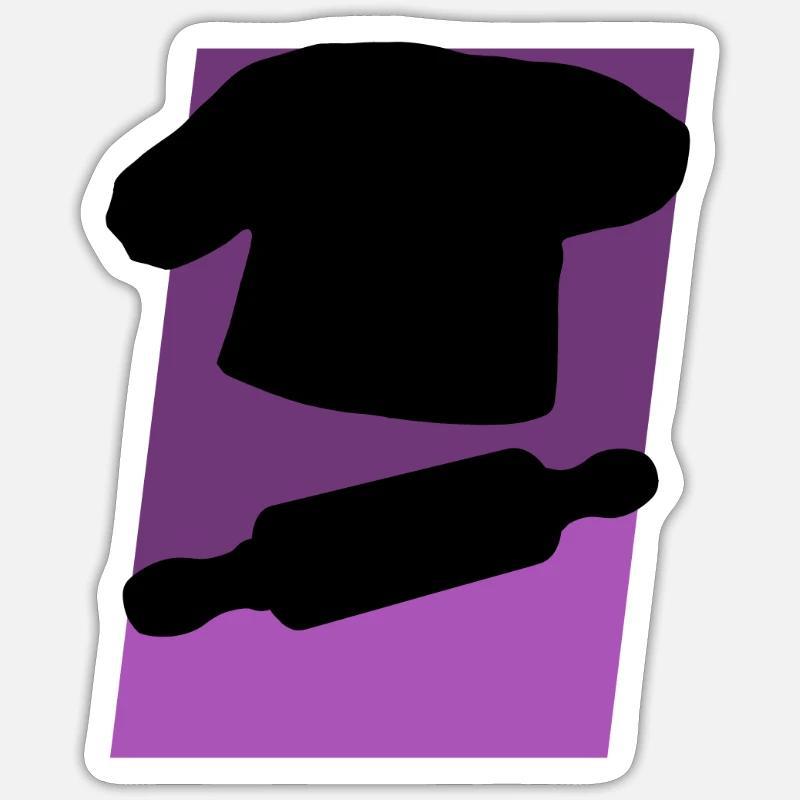 Backwaren Cupcake Backwaren Sticker Größe S (10 x 10 cm)