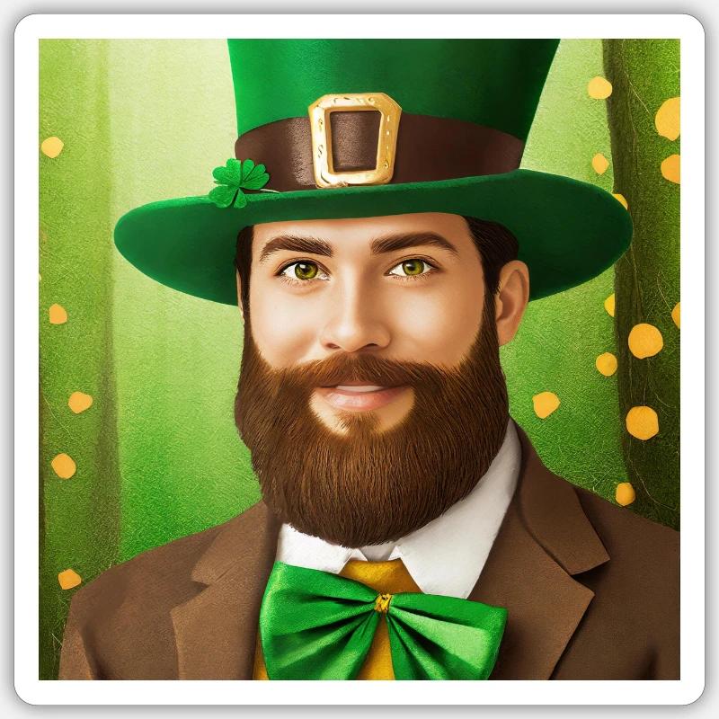saint patrick Sticker taille S (10 x 10 cm)