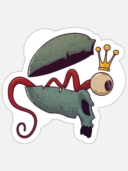 [WPT328] Pop Eye - Sticker Größe S (10 x 10 cm) - Mattweiß