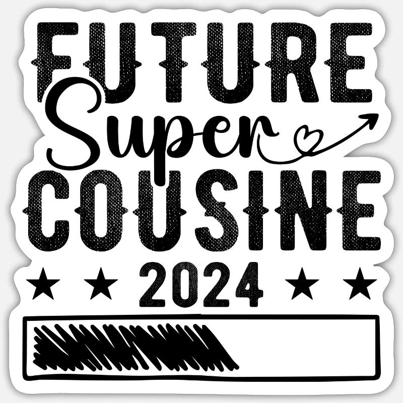 Future Super Cousine 2024 - Sticker taille S (10 x 10 cm) - blanc mat