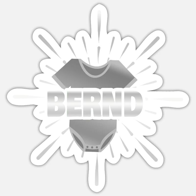 Cadeau pour Bernd - Sticker taille S (10 x 10 cm) - blanc mat