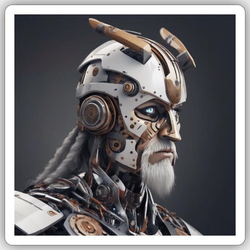 Machine de combat Viking Sticker taille S (10 x 10 cm)