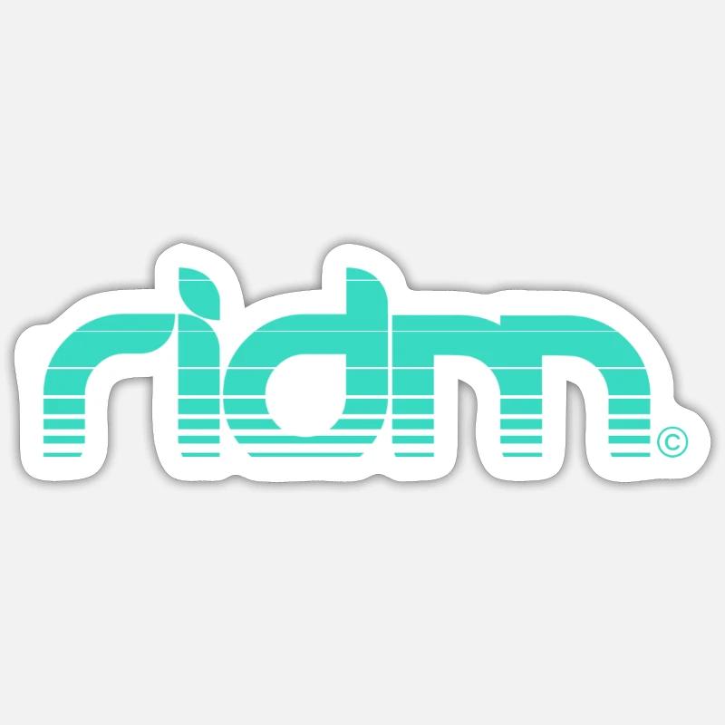 RIDM rayé Sticker taille S (10 x 10 cm)