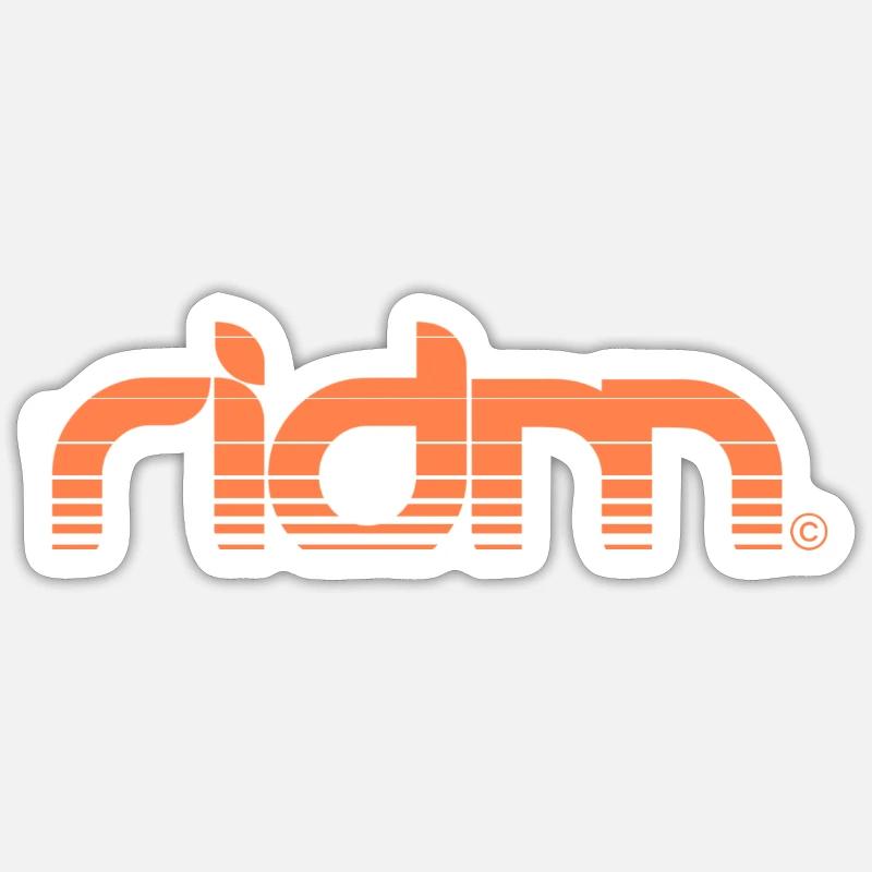 RIDM Rayé Sticker taille S (10 x 10 cm)