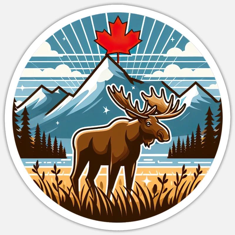 Kanada 19 - Sticker Größe S (10 x 10 cm) - Mattweiß