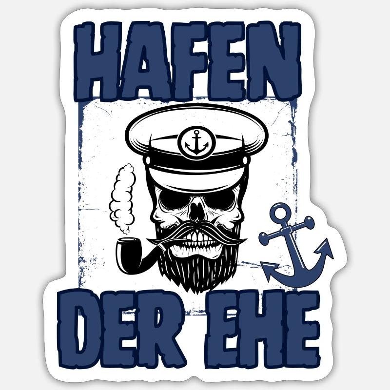 Hafen der Ehe Sticker Größe S (10 x 10 cm)