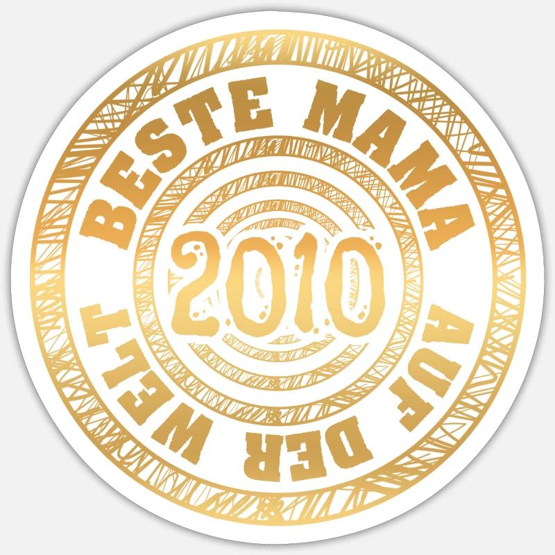 2010 - Sticker taille S (10 x 10 cm) - blanc mat