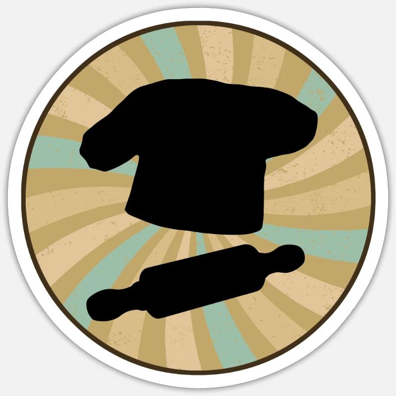 Backwaren Baking Cupcake Sticker Größe S (10 x 10 cm)