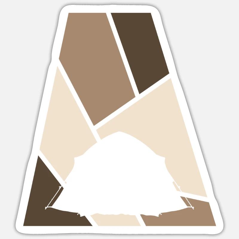 Camping Camping Scouts - Sticker size S (10 x 10 cm) - white matte