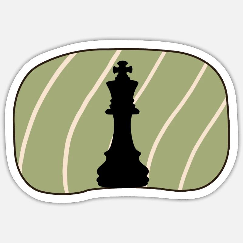 Chess Strategy Chessboard Sticker size S (10 x 10 cm)