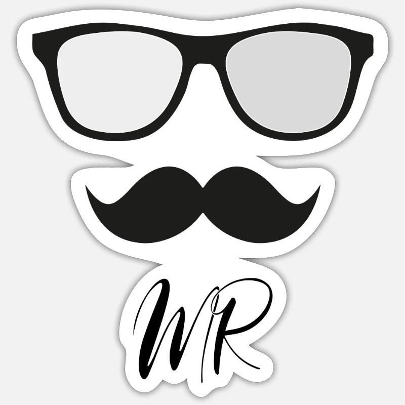 HERR. Sticker Größe S (10 x 10 cm)
