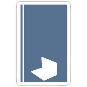 Blogger Homepage Blog - Sticker size S (10 x 10 cm) - white matte - Front