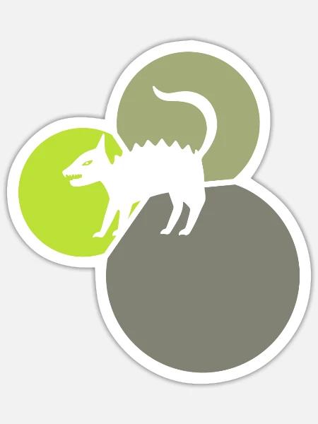 Fabeltier Einhorn Kryptozoologie - Sticker Größe S (10 x 10 cm) - Mattweiß