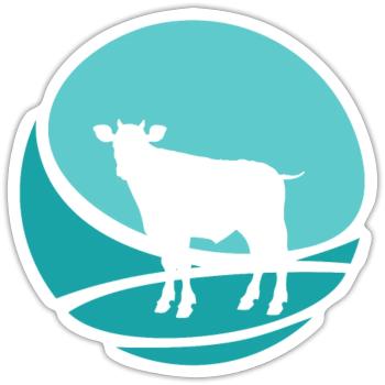Milk Beef Milk - Sticker size S (10 x 10 cm) - white matte - Front