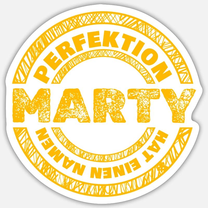 Gift for Marty - Sticker size S (10 x 10 cm) - white matte