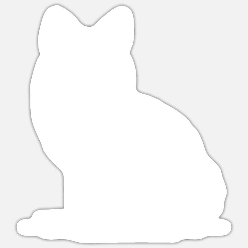 Cute cunning fox - Sticker size S (10 x 10 cm) - white matte