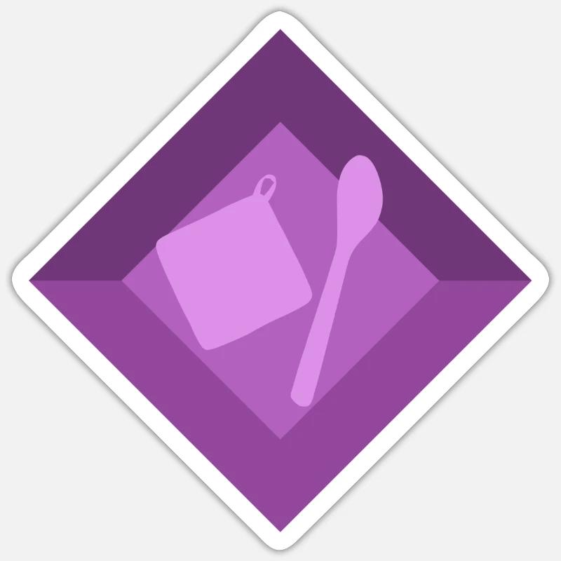 Backwaren Bäcker Cupcake Sticker Größe S (10 x 10 cm)