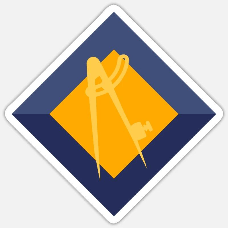 Architect, Construction, Design Engineer - Sticker size S (10 x 10 cm) - white matte