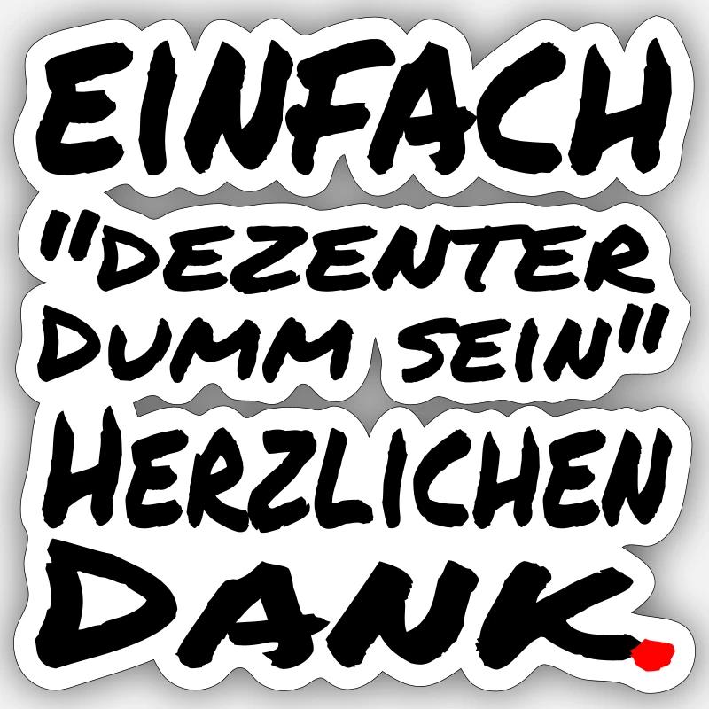 Sticker Größe S (10 x 10 cm) - 
