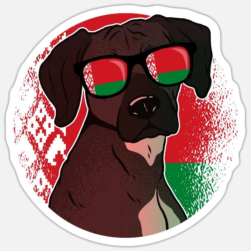 Biélorussie Sticker taille S (10 x 10 cm)
