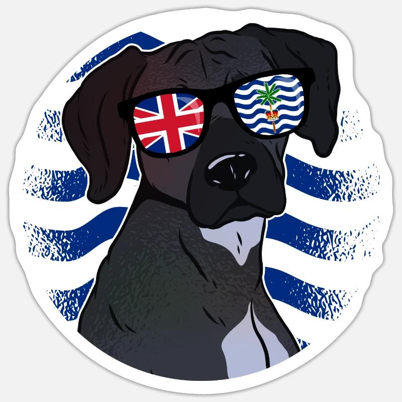 British Indian Ocean Territory - Sticker size S (10 x 10 cm) - white matte