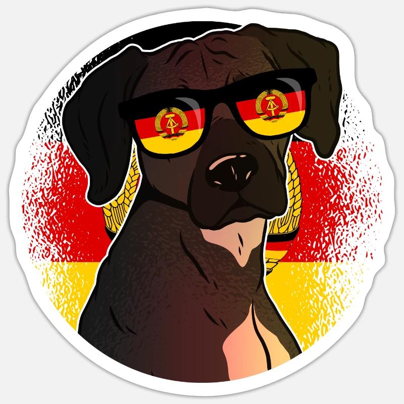 DDR Sticker Größe S (10 x 10 cm)