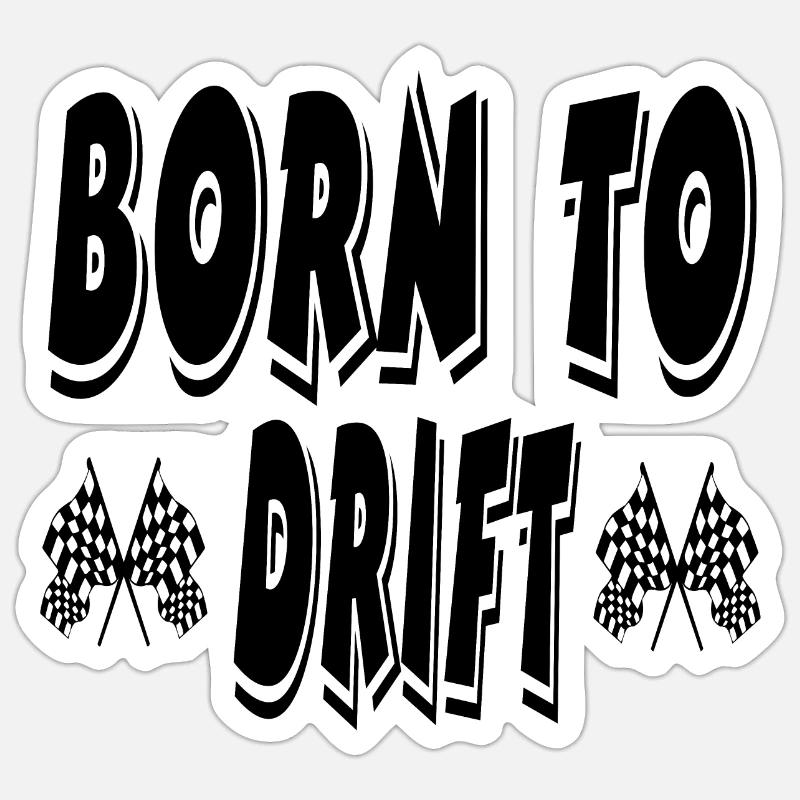Auto - Sticker Größe S (10 x 10 cm) - Mattweiß