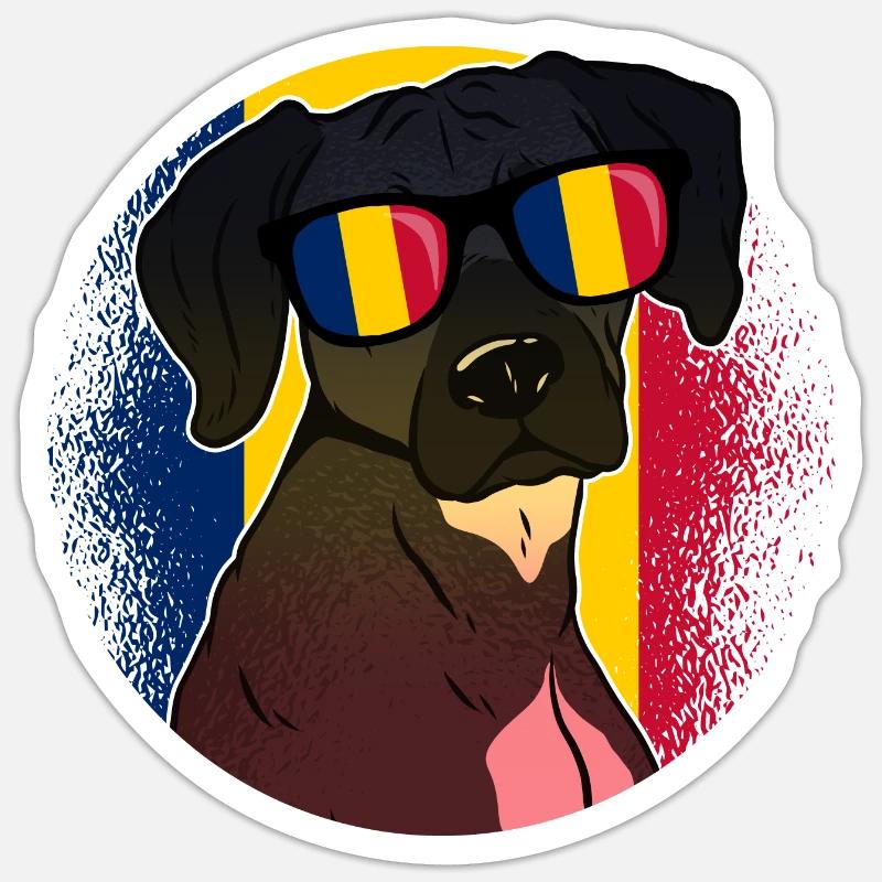 Tchad Sticker taille S (10 x 10 cm)