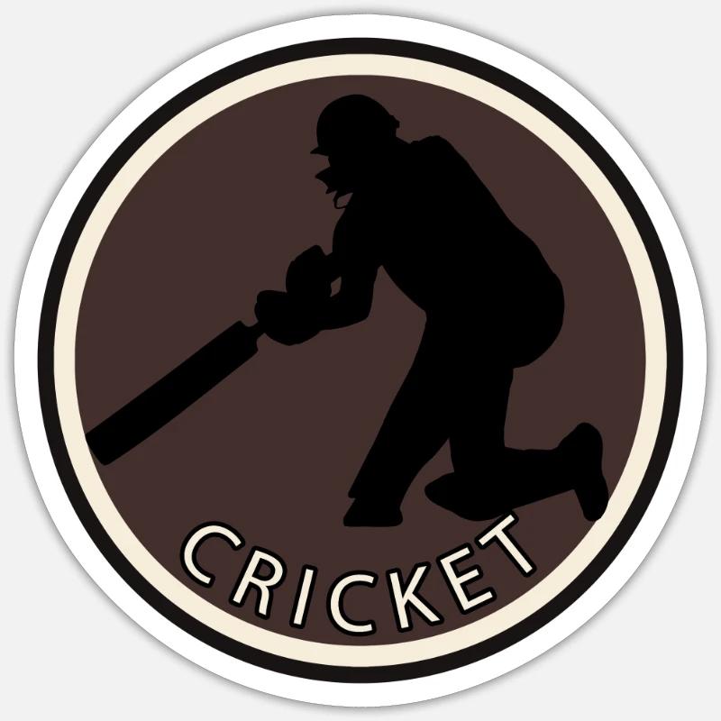 Pitcher Cricketer Cricketer Sticker size S (10 x 10 cm)