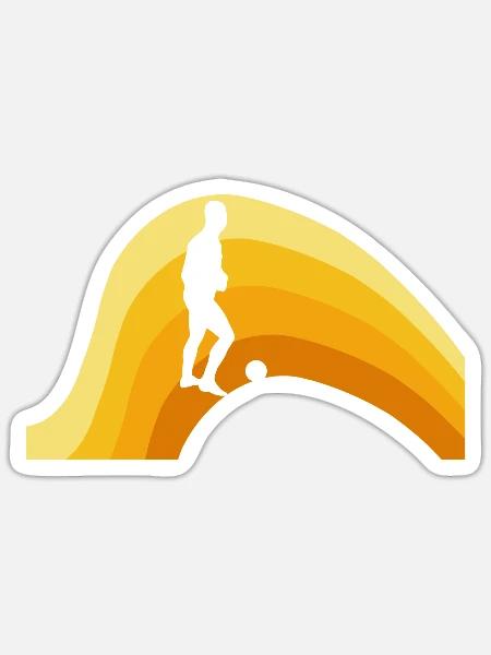 Futsalspielerin Futsalspieler - Sticker Größe S (10 x 10 cm) - Mattweiß