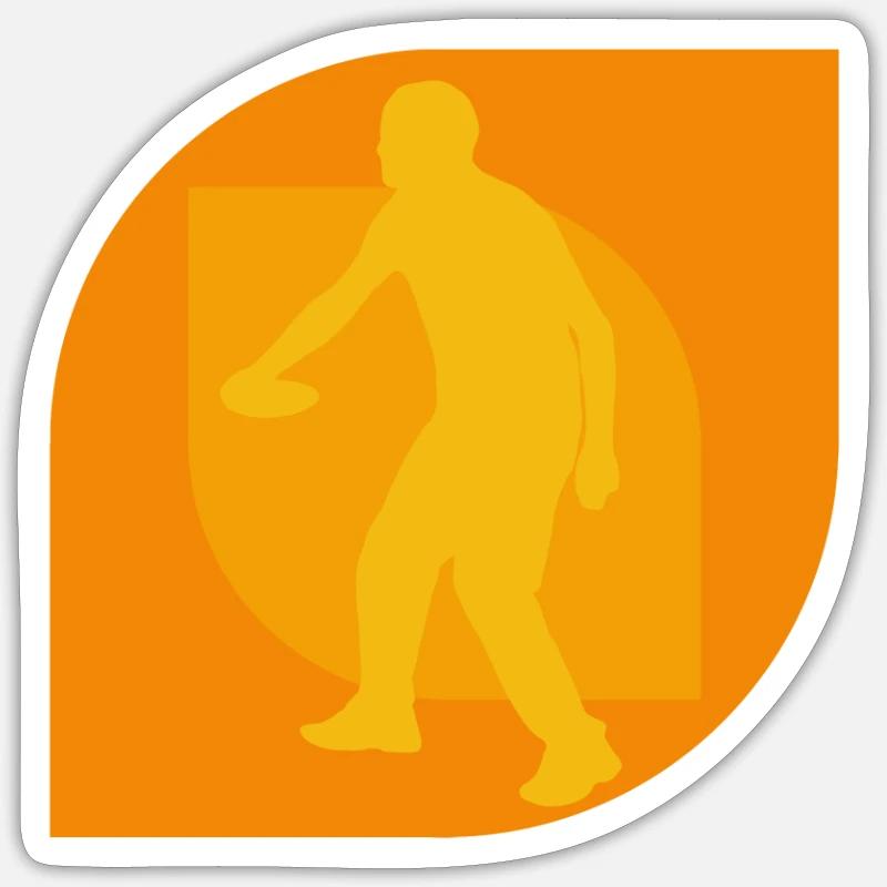Disc Player Disc Golf Player Sticker size S (10 x 10 cm)