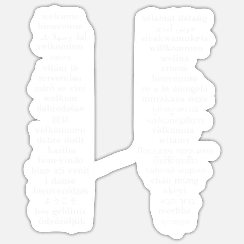Welcome to different languages Gift Idea Sticker size S (10 x 10 cm)