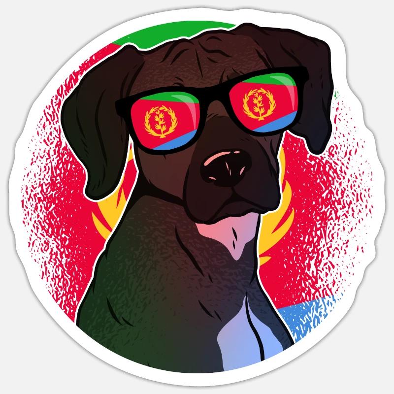 Eritrea - Sticker size S (10 x 10 cm) - white matte