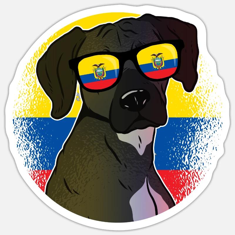 Ecuador Sticker Größe S (10 x 10 cm)