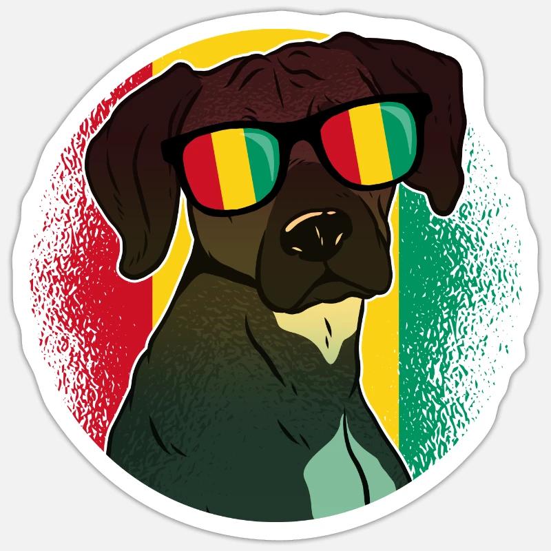 Guinea - Sticker size S (10 x 10 cm) - white matte